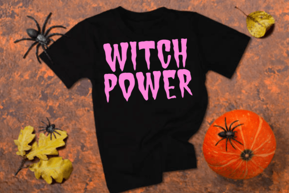 scary halloween witch font