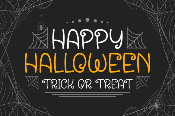 display halloween font