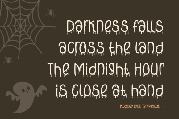 spooky halloween commercial use font
