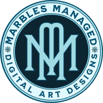 Marble Managed - Digital Art Designs by Solana Dallas