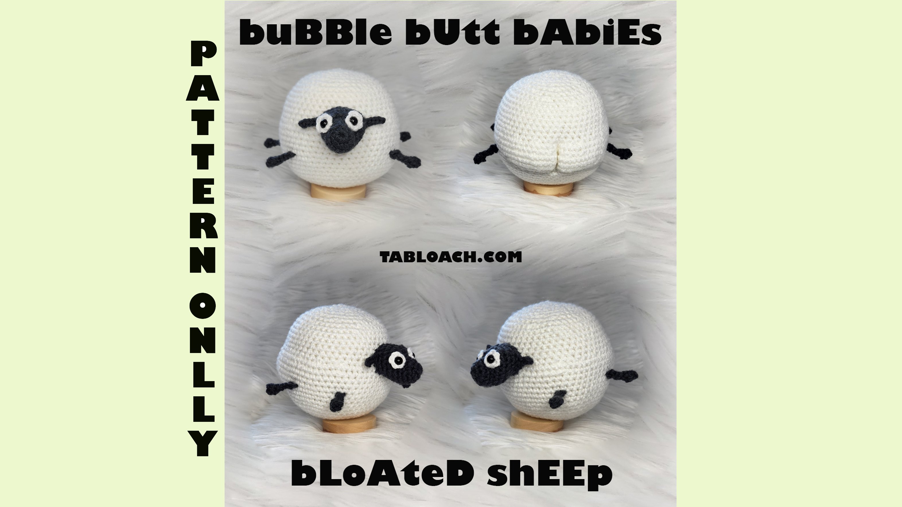 BLOATED SHEEP Bubble Butt Baby Crochet PDF Pattern