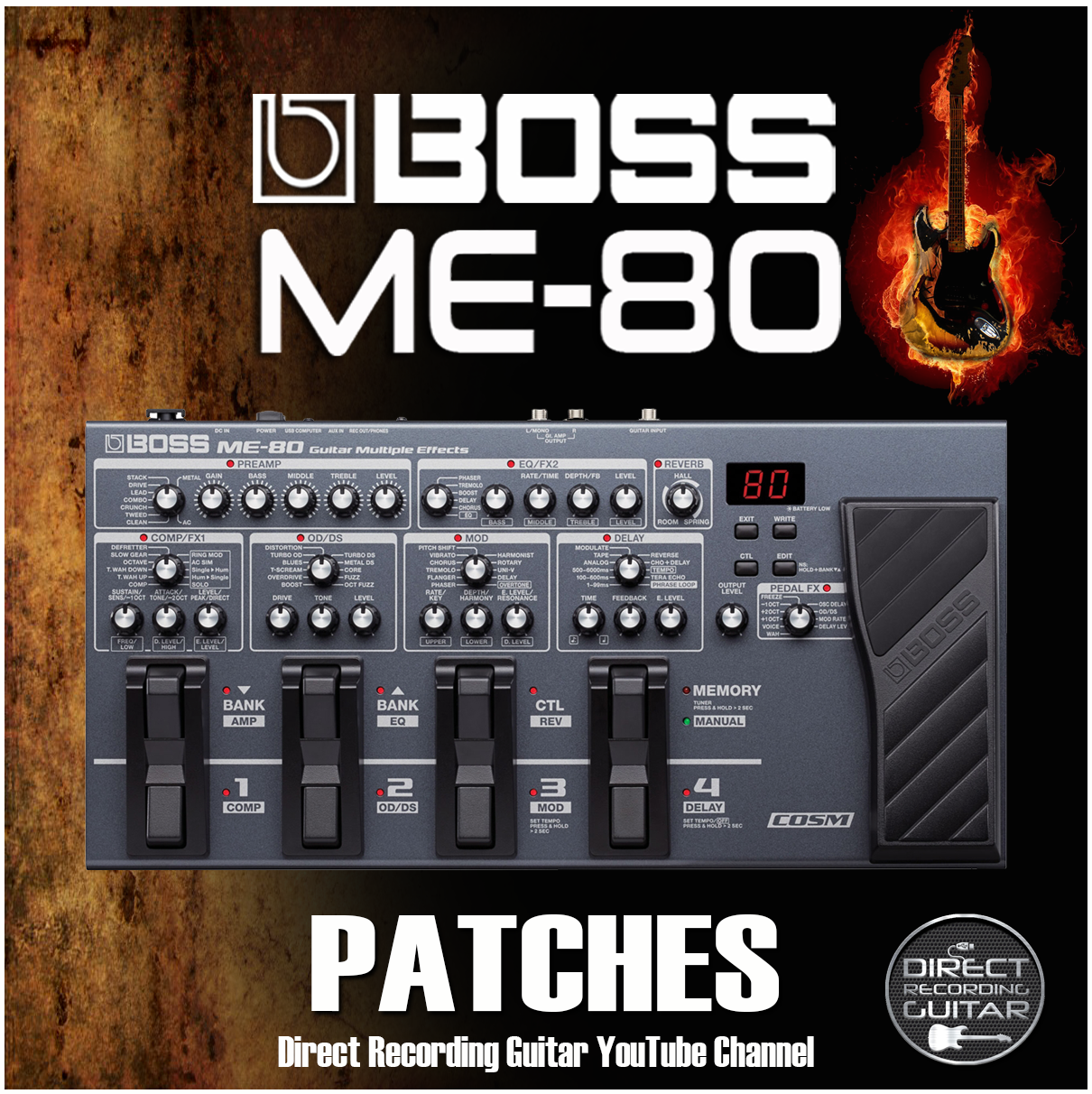 BOSS ME 80 Patches Guitar Presets - Payhip