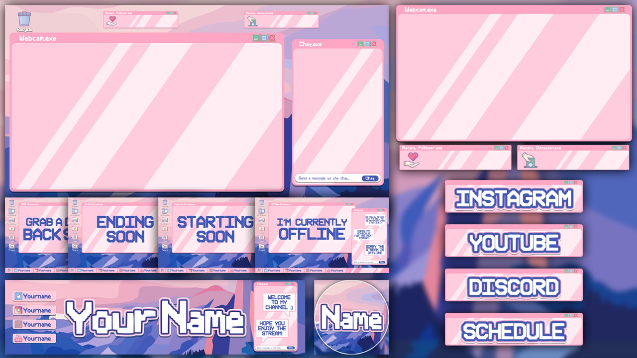 PantherDZN - Retro Stream Pack Template - Payhip