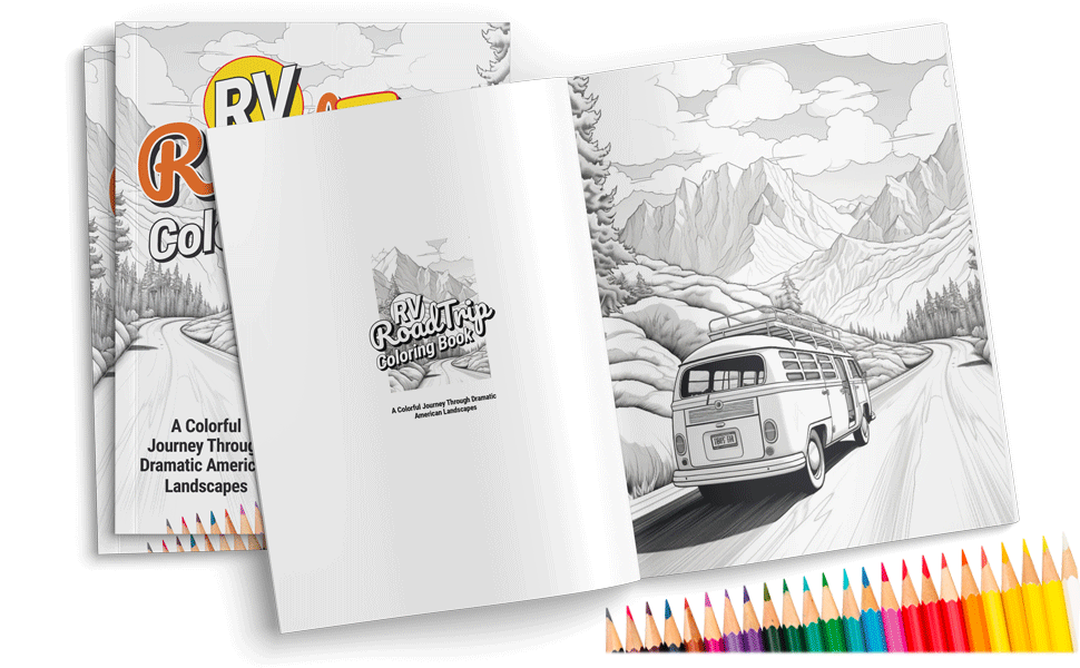 RV Road Trip Coloring Book