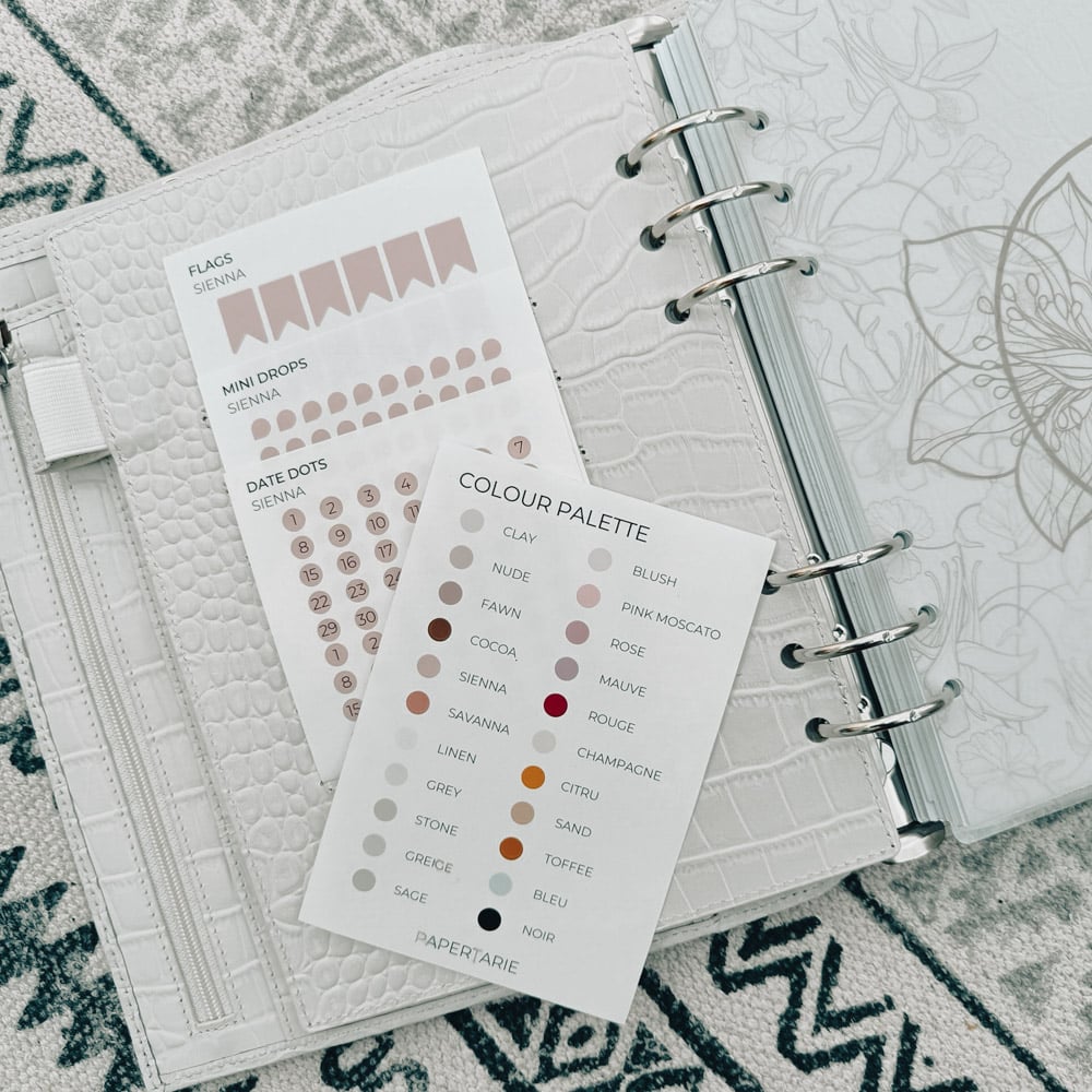 Mini shape and date dot stickers for planners