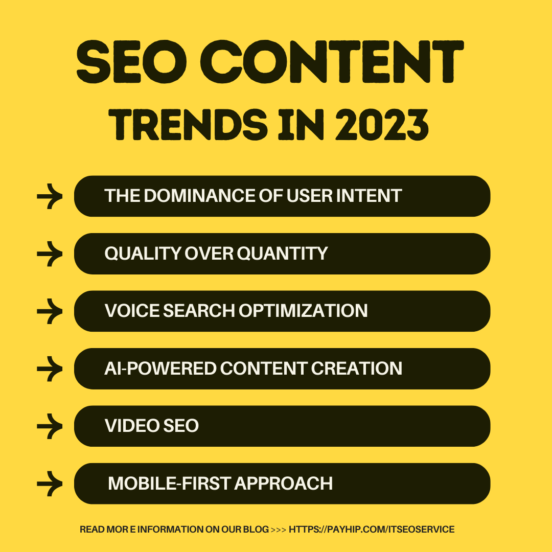 SEO content trends in 2023