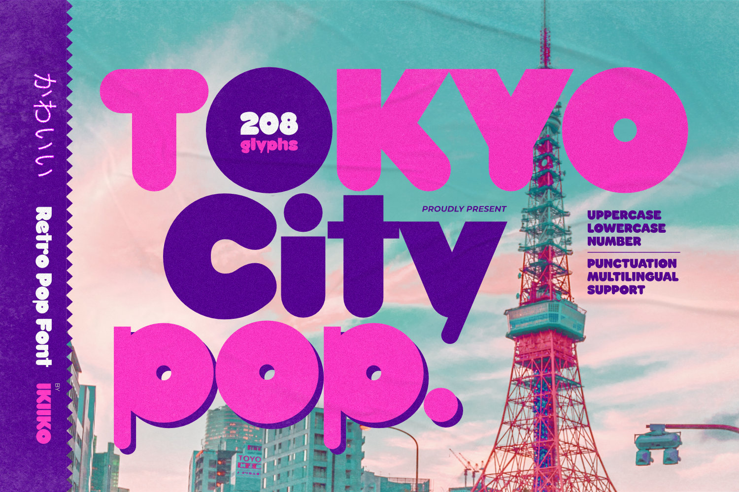 Tokyo City Pop - Retro Pop Font