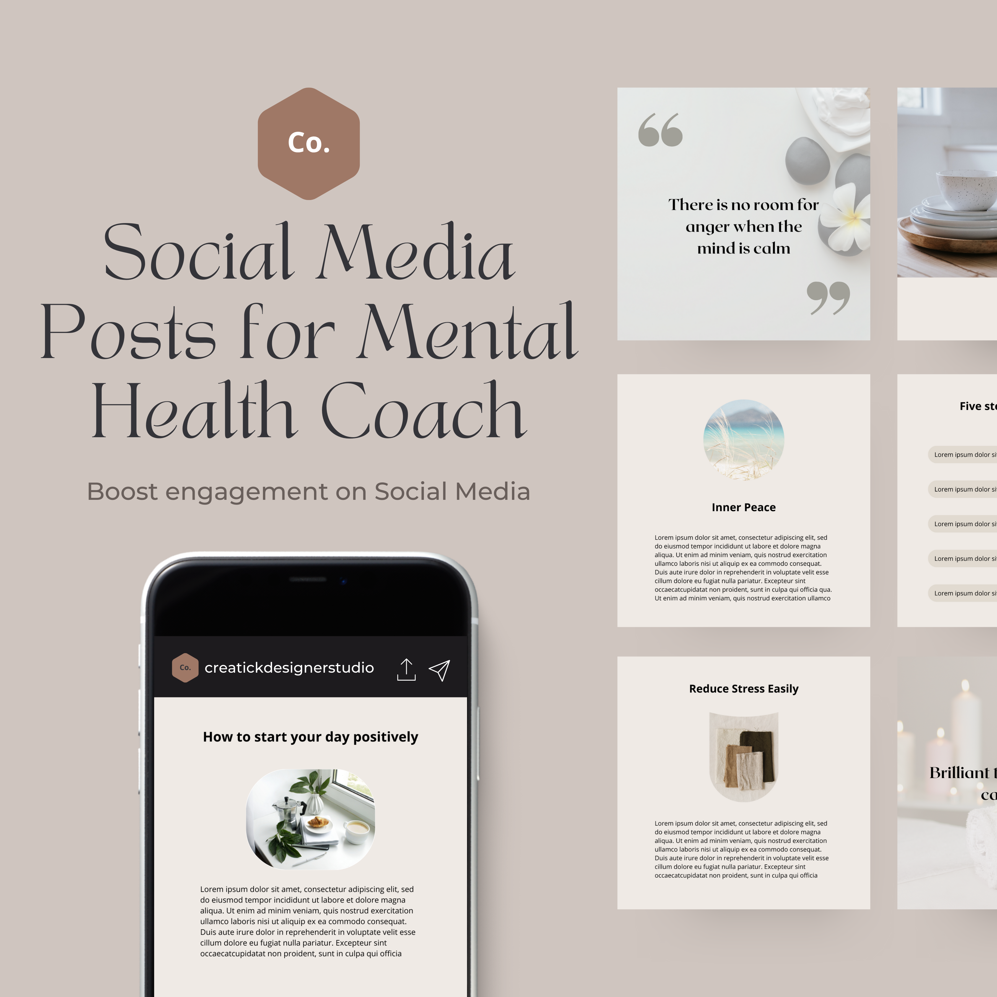 Therapist Instagram Posts, Mental Health Templates, Psychologist Social ...