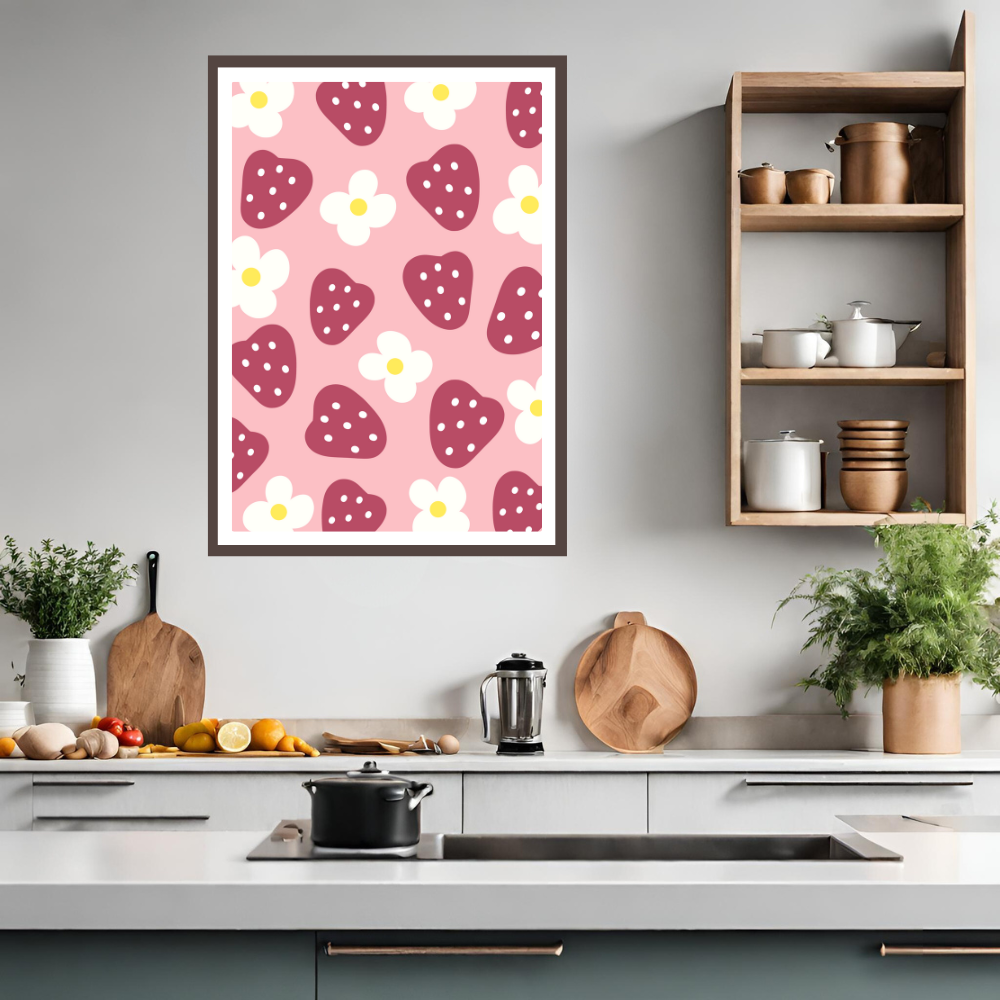 Abstract Orange Art Print, Abstract Fruit Wall Art, Botanical Fruit  Poster