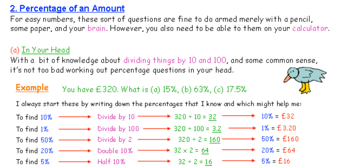 Image: A visual representation of a percentage trick, showing calculations and numbers to demonstrate a percentage calculation method.