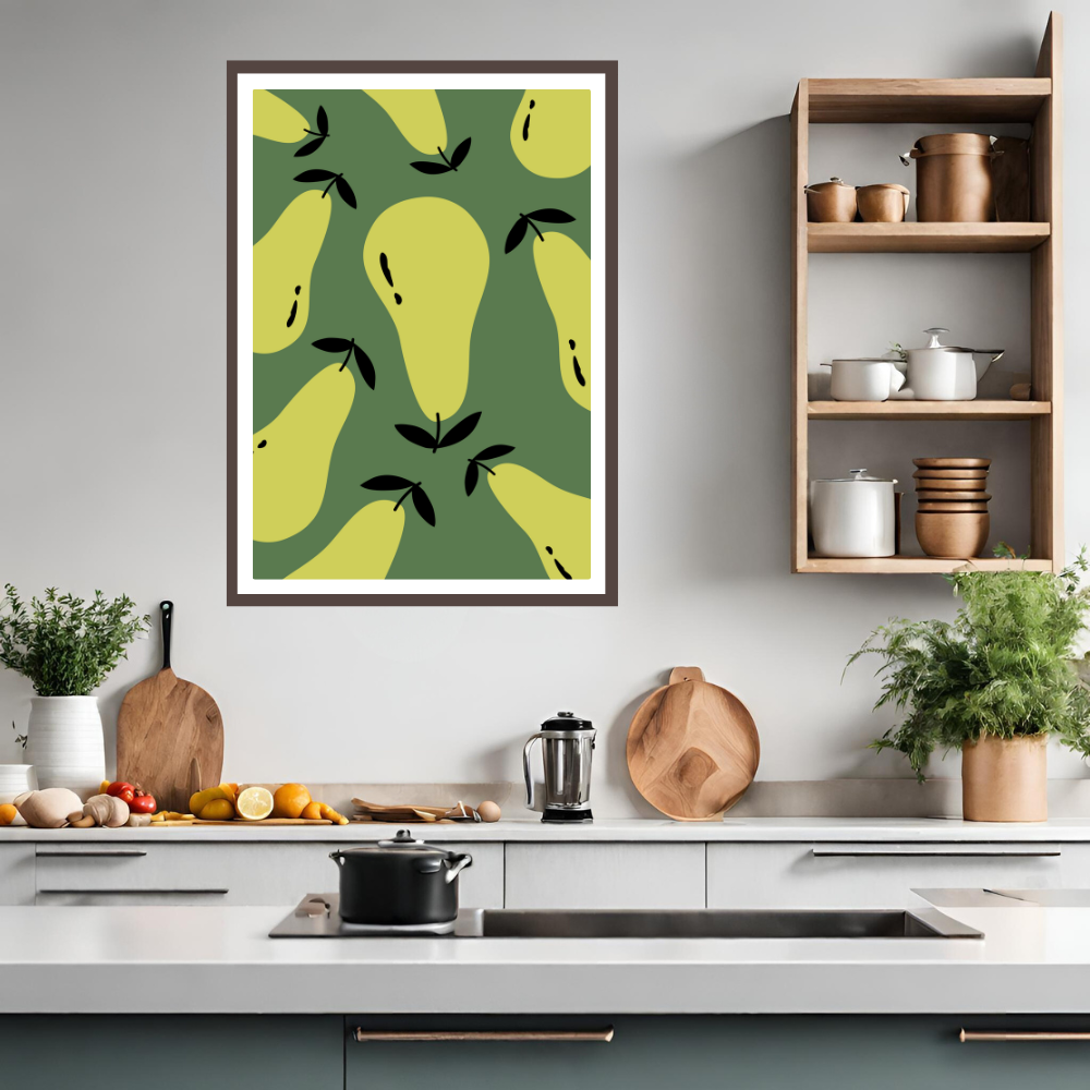 Abstract Fruit Print, Colorful Fruit Print, Minimalist Wall Art, Fruit Art  Print, Banana, Pear, Carrot, Cherry, Apple, Kitchen Printable Art 