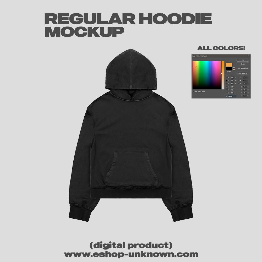 Cropped hoodie online mockup