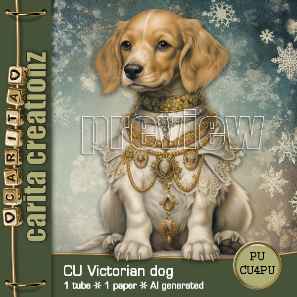 CU Victorian dog