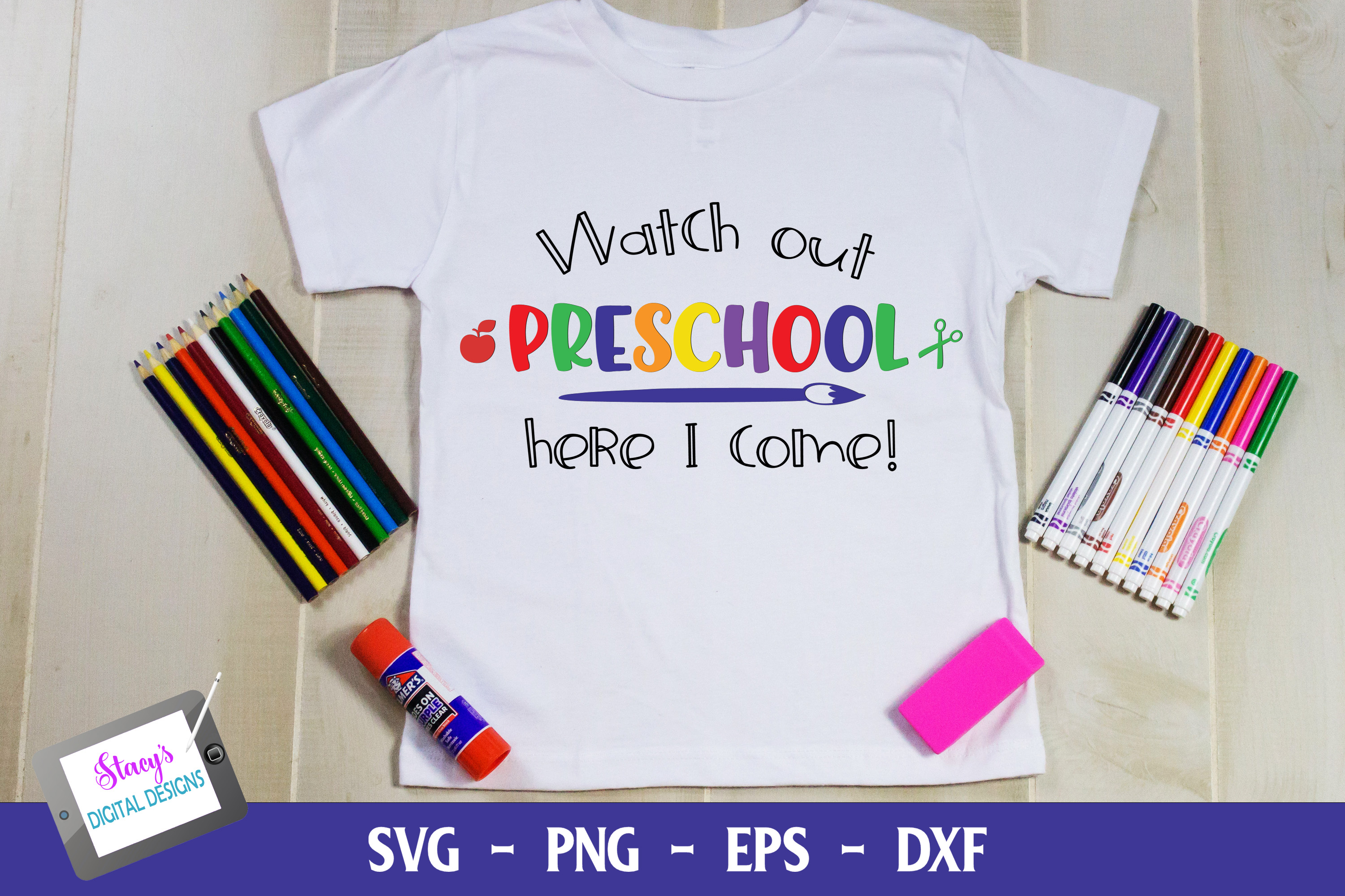 Watch Out Preschool Here I Come | Preschool SVG