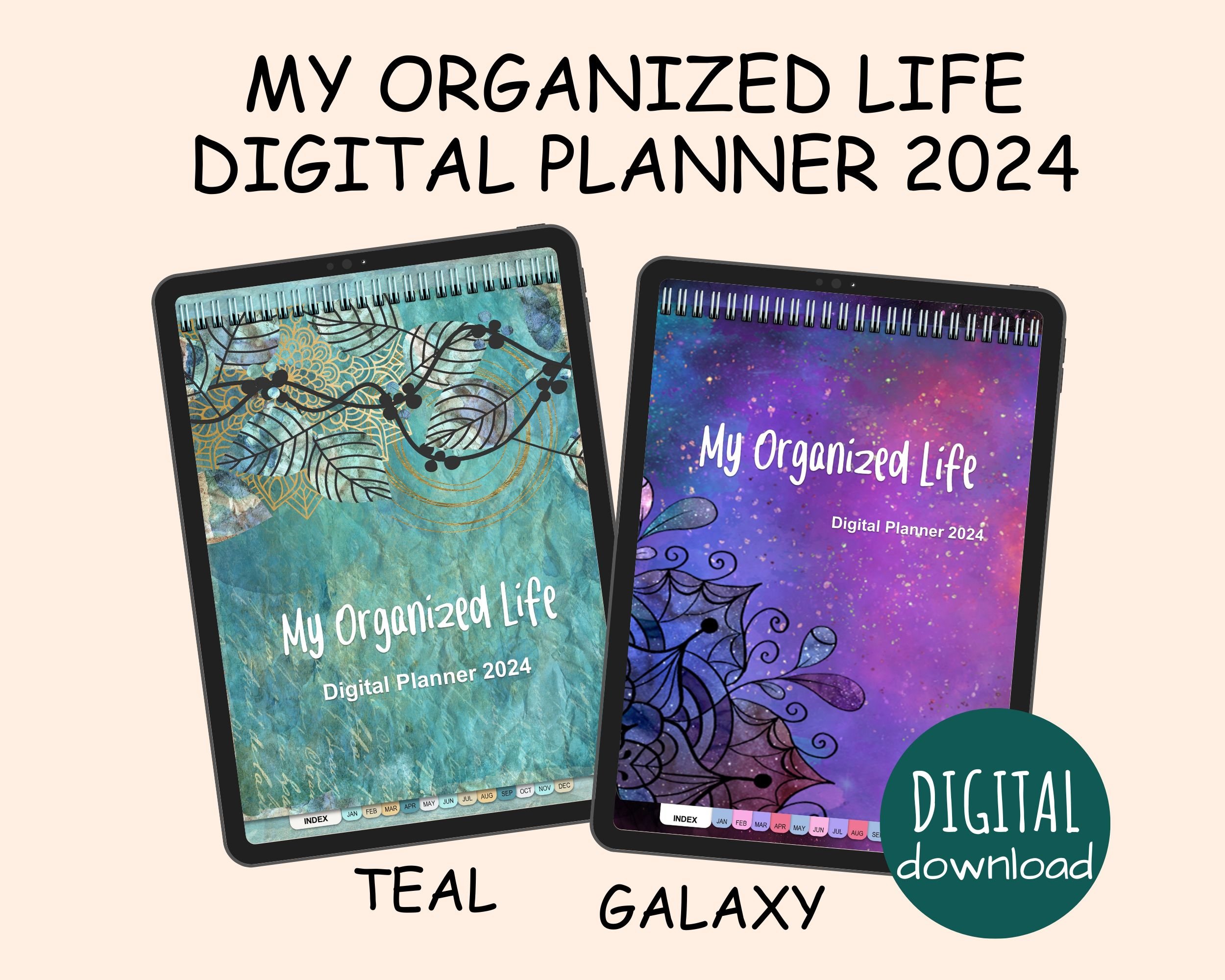 My Organized Life Digital Planner 2024 - Teal