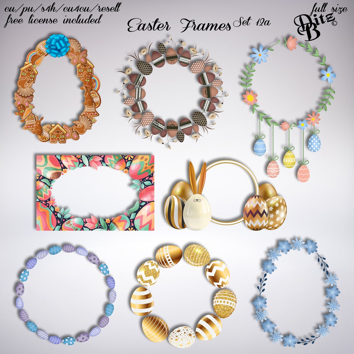 Easter Frames Set 12a - Payhip