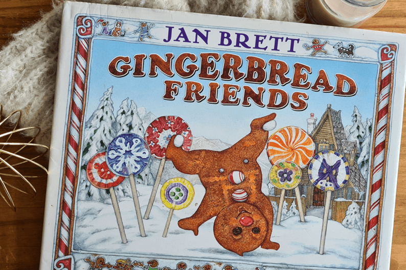 The book "Gingerbread Friends" by Jan Brett