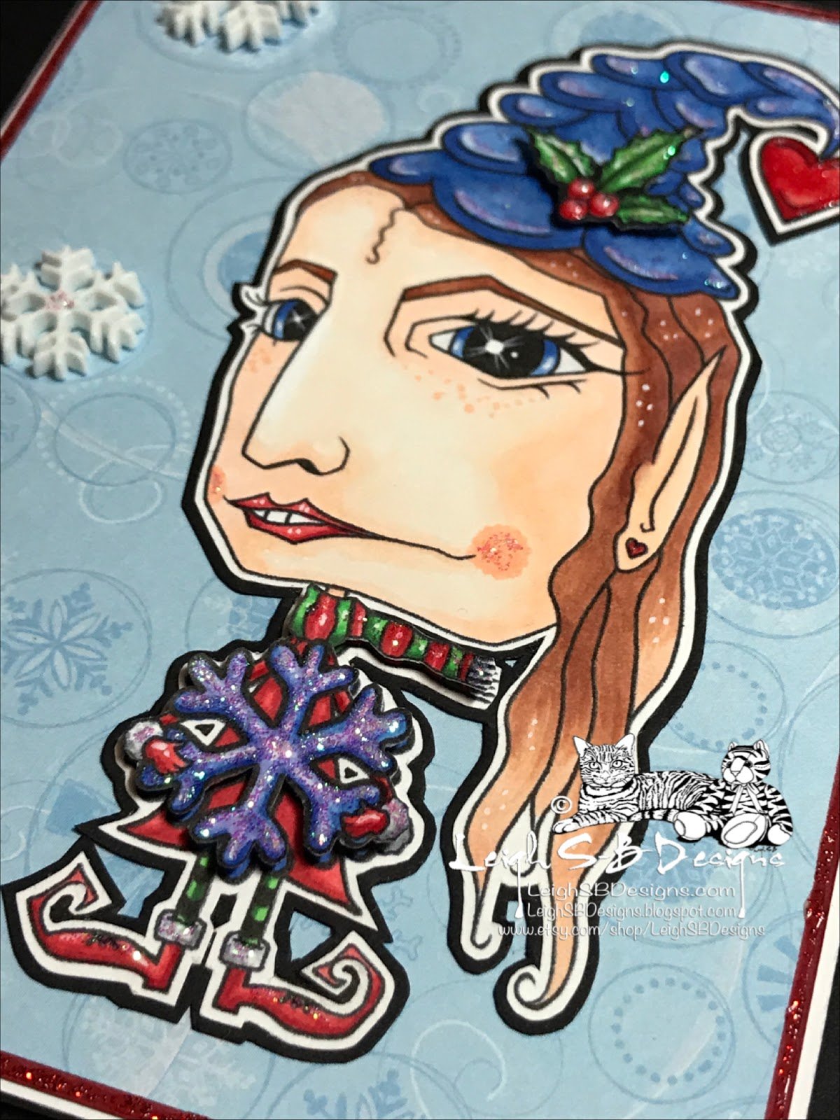LeighSBDesigns Oddleigh Snowflake Elf by Leigh