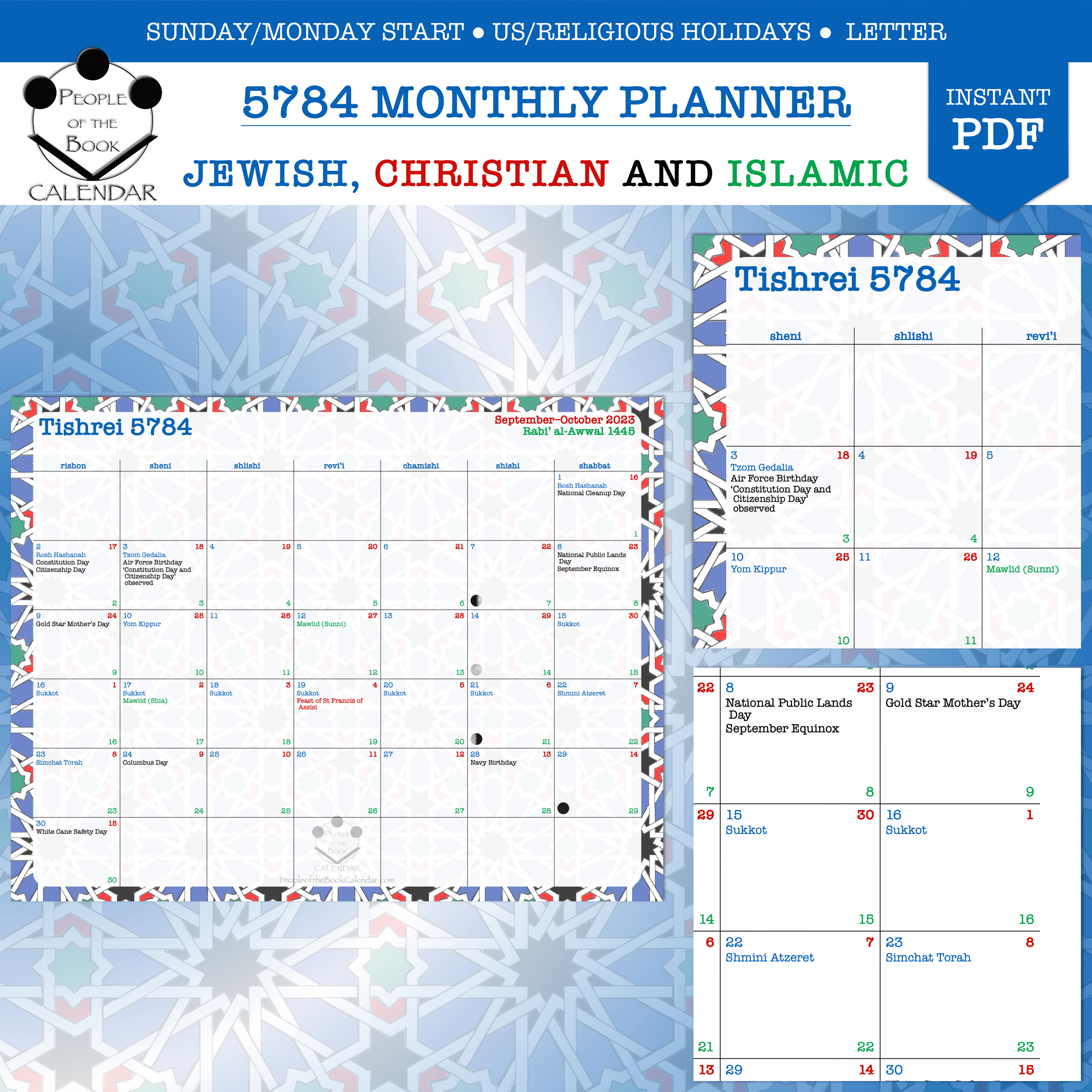 5784 Monthly Planner - Land LTR - Payhip