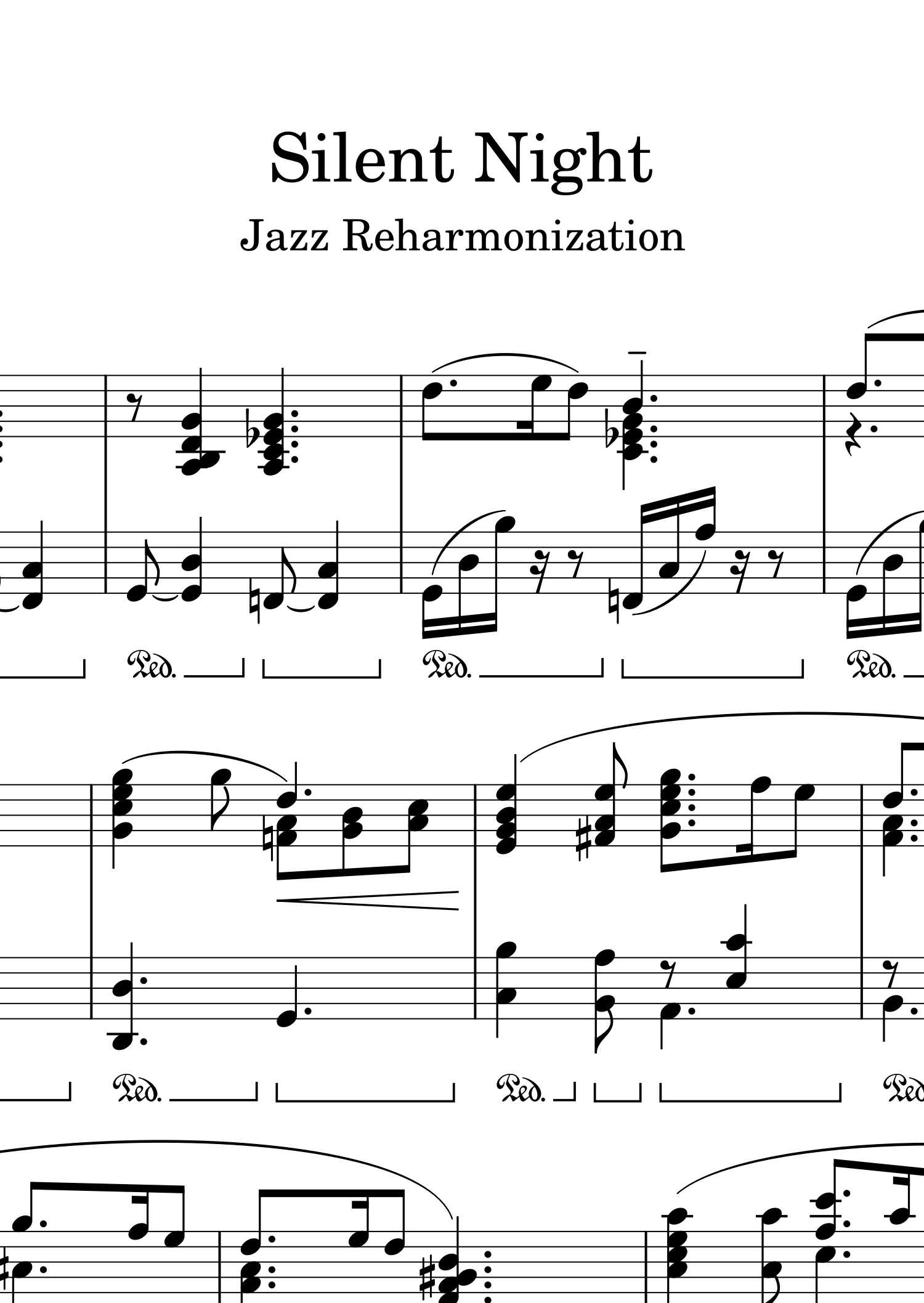 Reharmonization Silent Night - Jazz Reharmonization - Payhip
