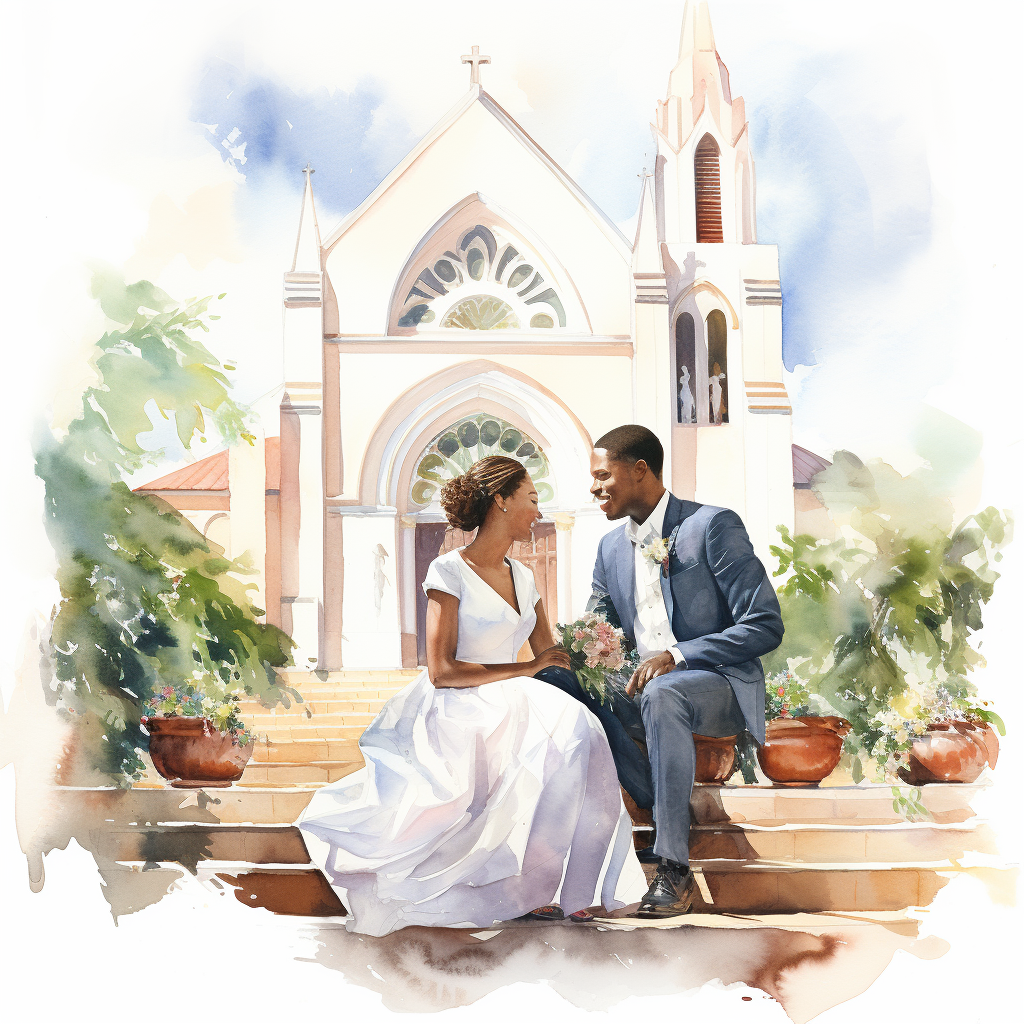 Black Couple Just Married