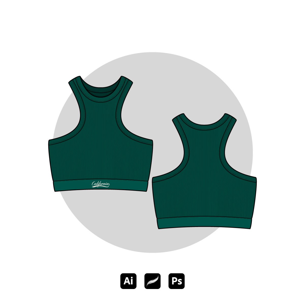 Ribbed Crop Top - Payhip