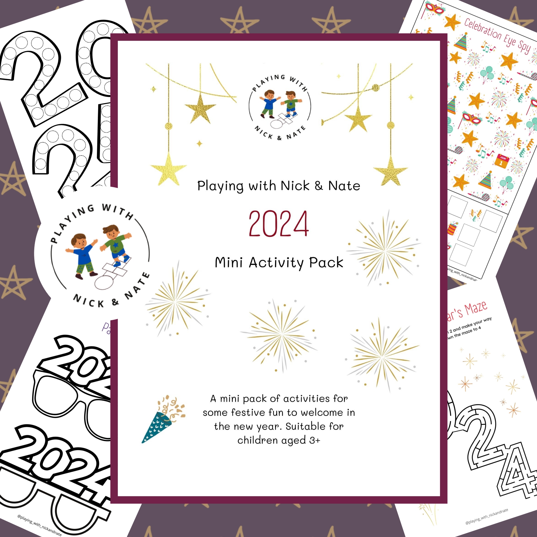 2024 - New Year's Themed Mini Activity Pack