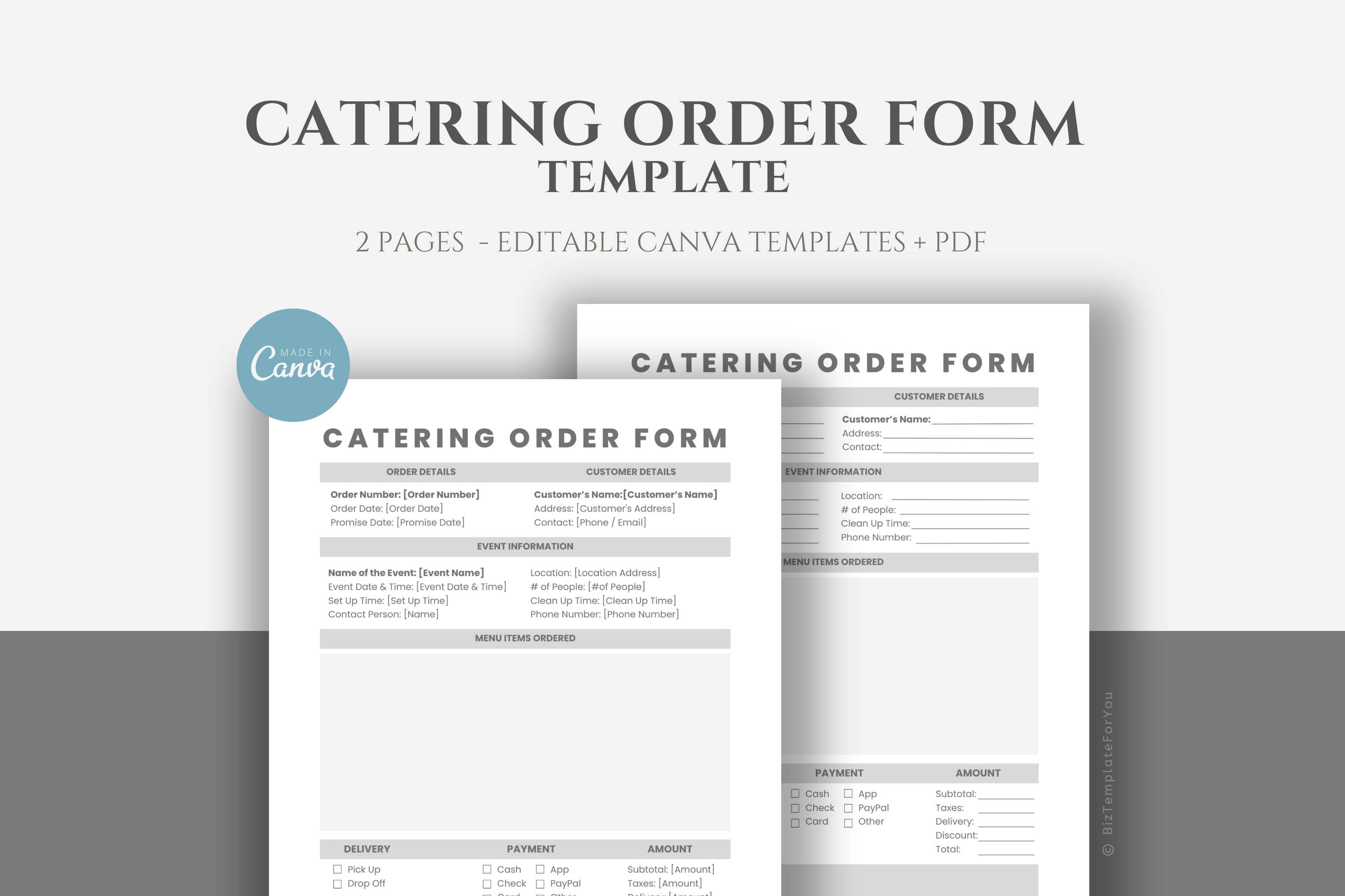 catering services order form template | jotform Images... Editable Catering Order Form Template, Printable Catering Order Form ...
