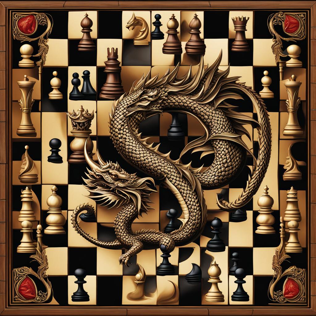 Dragon chess board