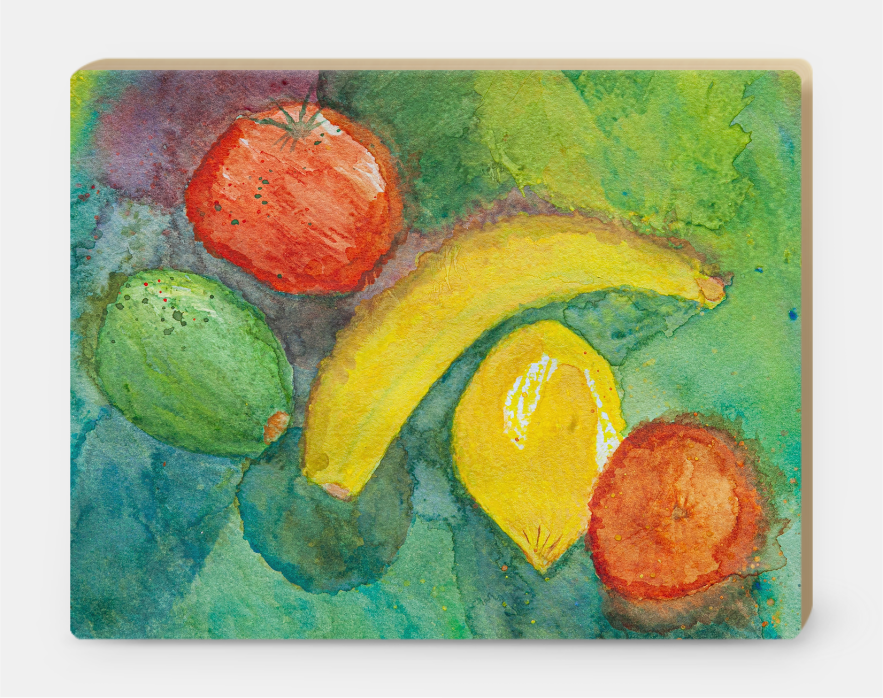 "Fruitful" Watercolor Fruit Painting