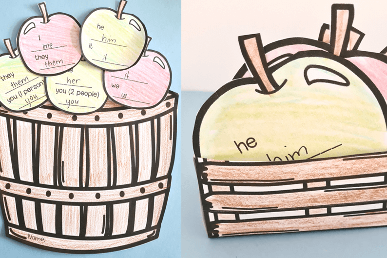 Apple basket of pronouns