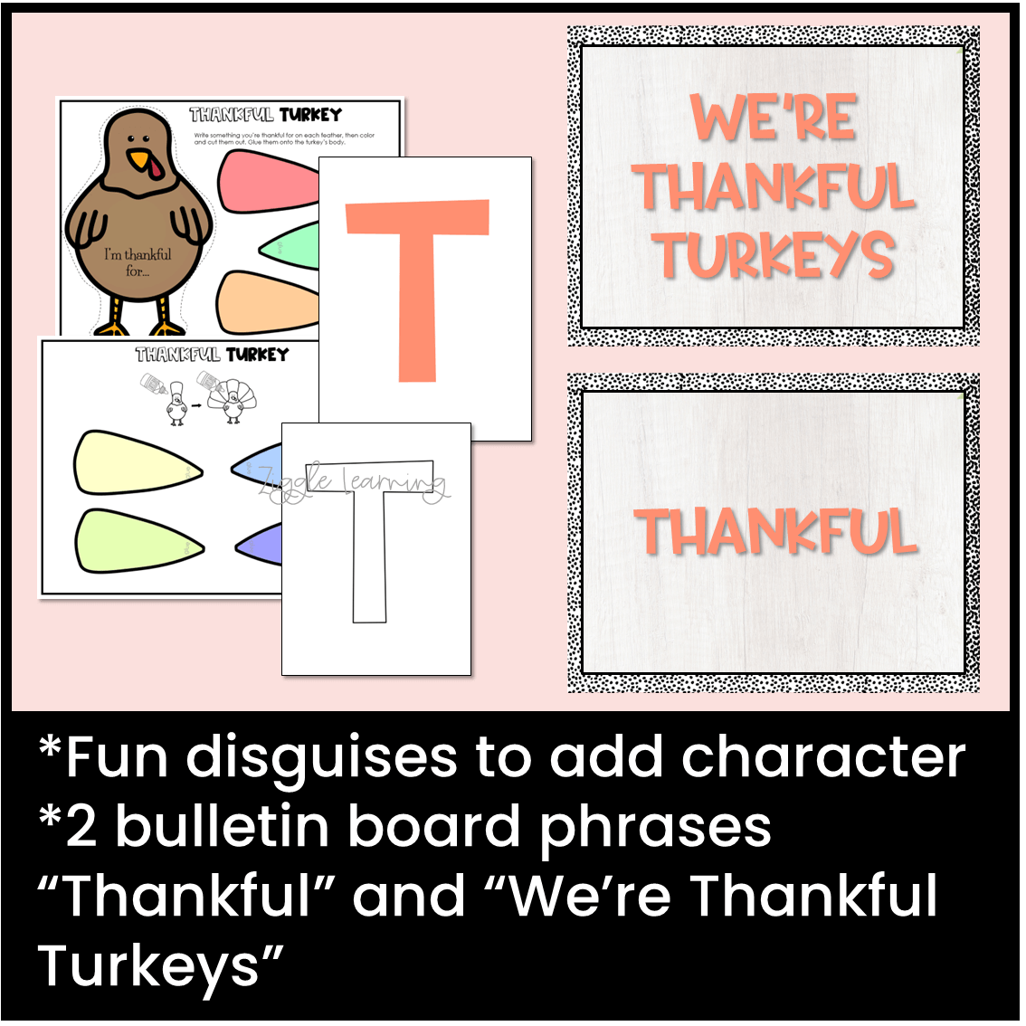 Thanksgiving Thankful Turkey Craft 1st, 2nd, 3rd, 4th, 5th, 6th Grade