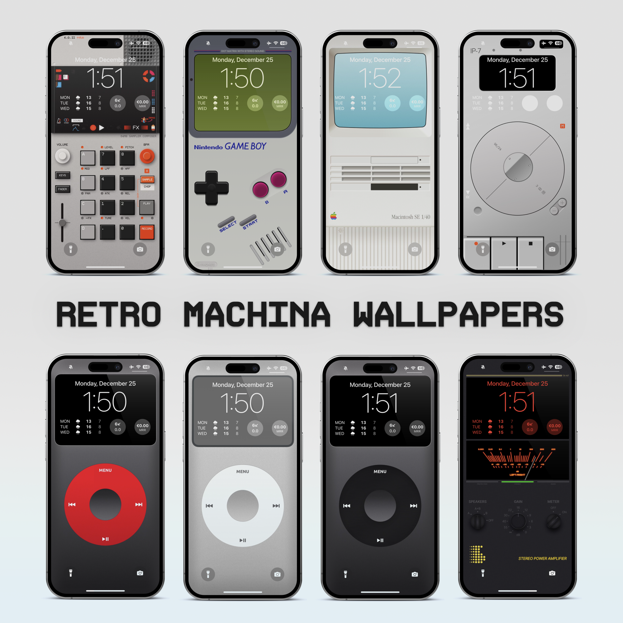 Retro Machina Wallpaper Pack