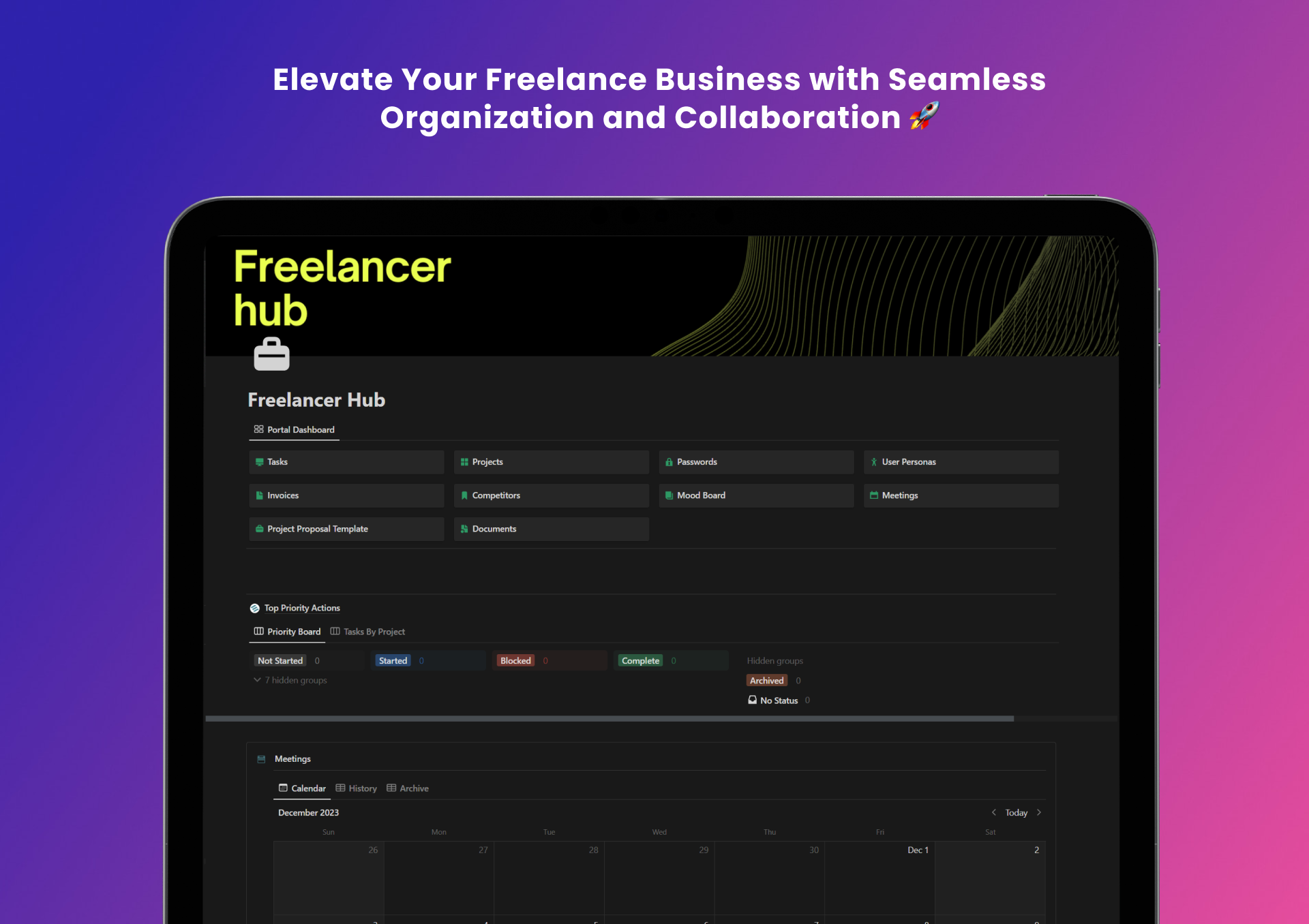 Notion Freelancer Hub - Payhip