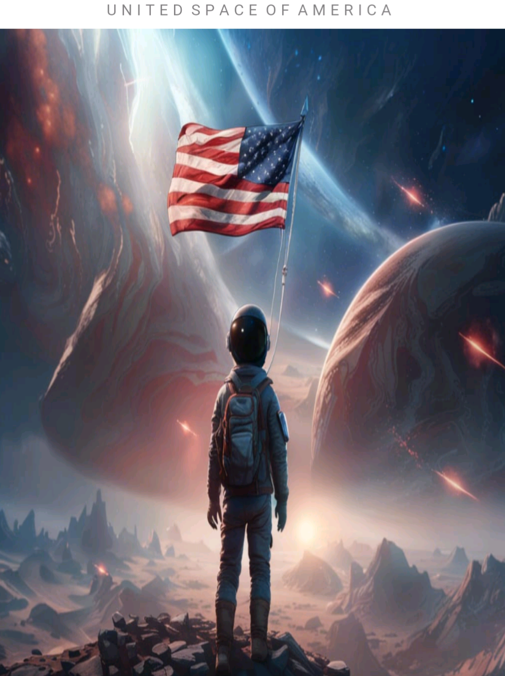 Space,  space exploration, united spaces of America