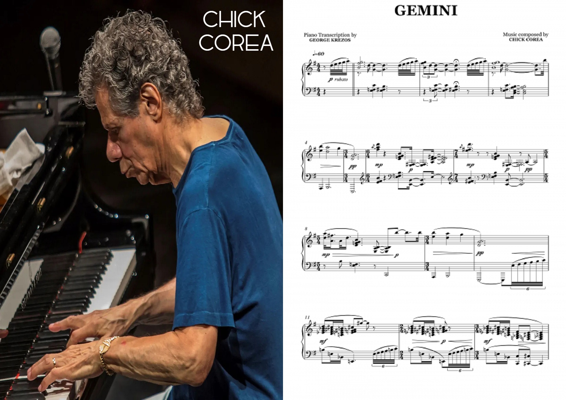CHICK COREA - GEMINI (Piano Sheet Music)