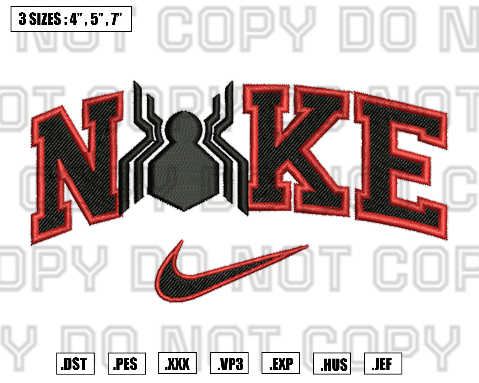 Nike Embroidery Design, Oval Emblem Swoosh Patch Logo Machin