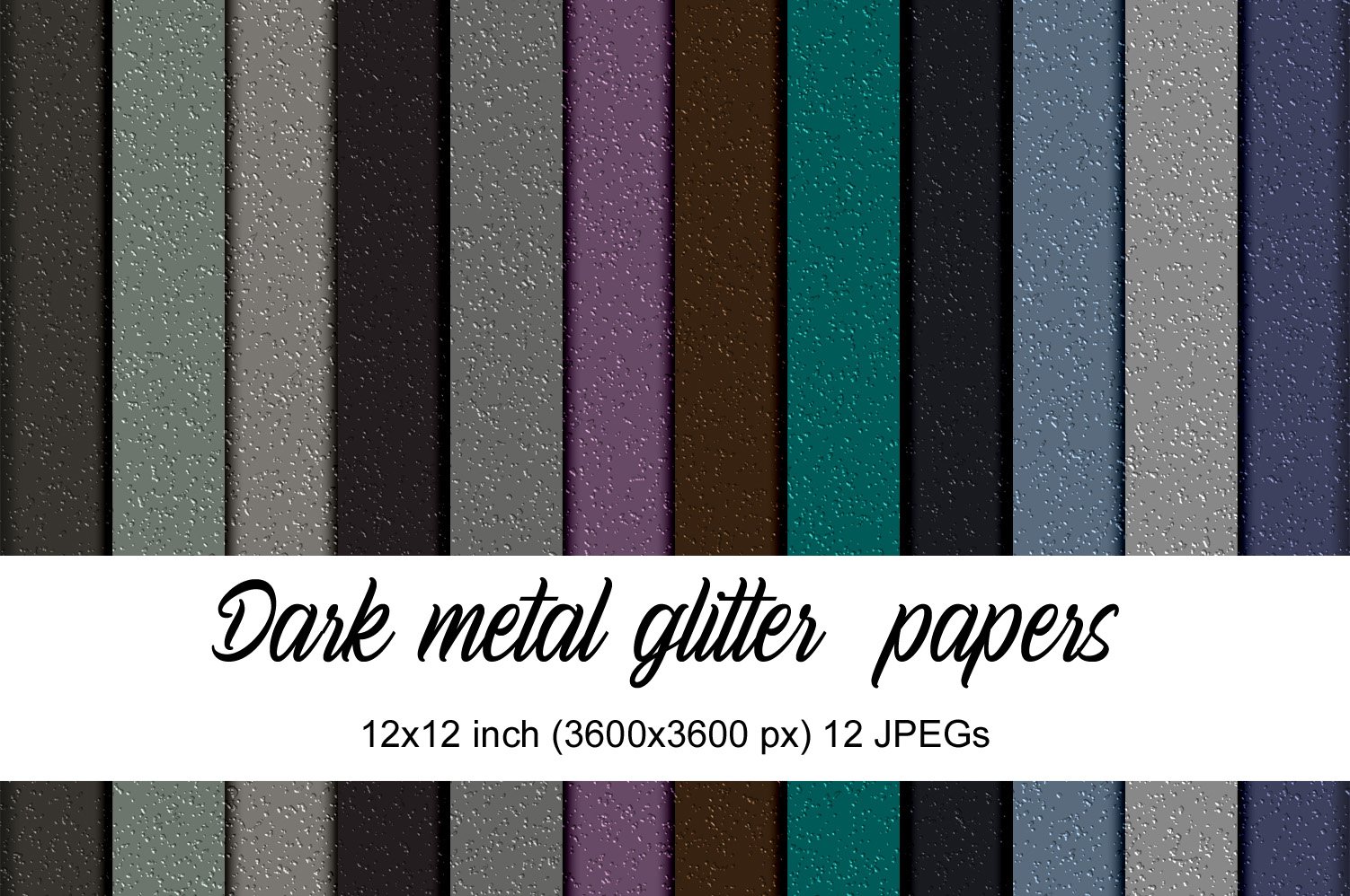 Dark metal glitter papers - Payhip