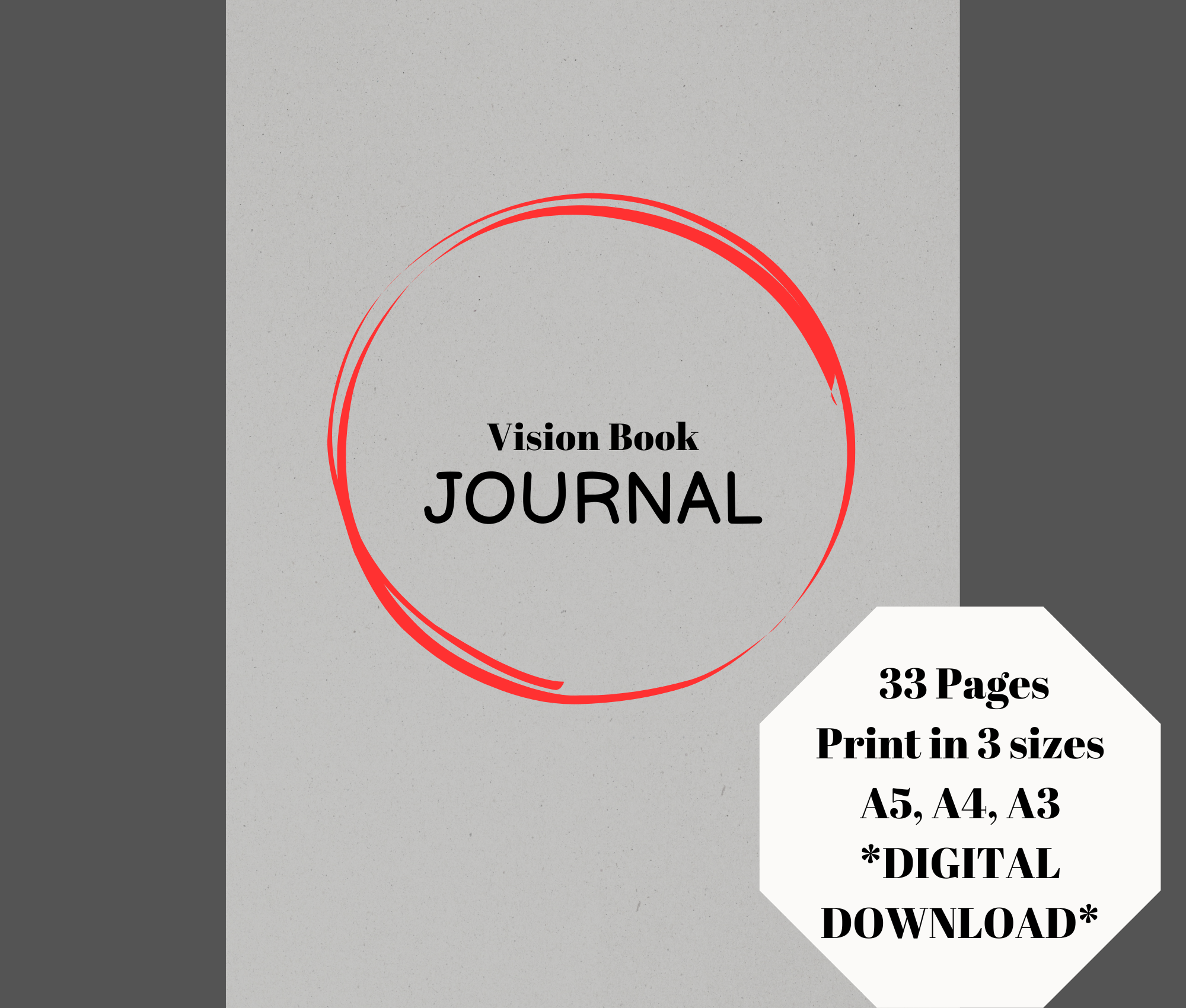 Vision Book Printable Journal