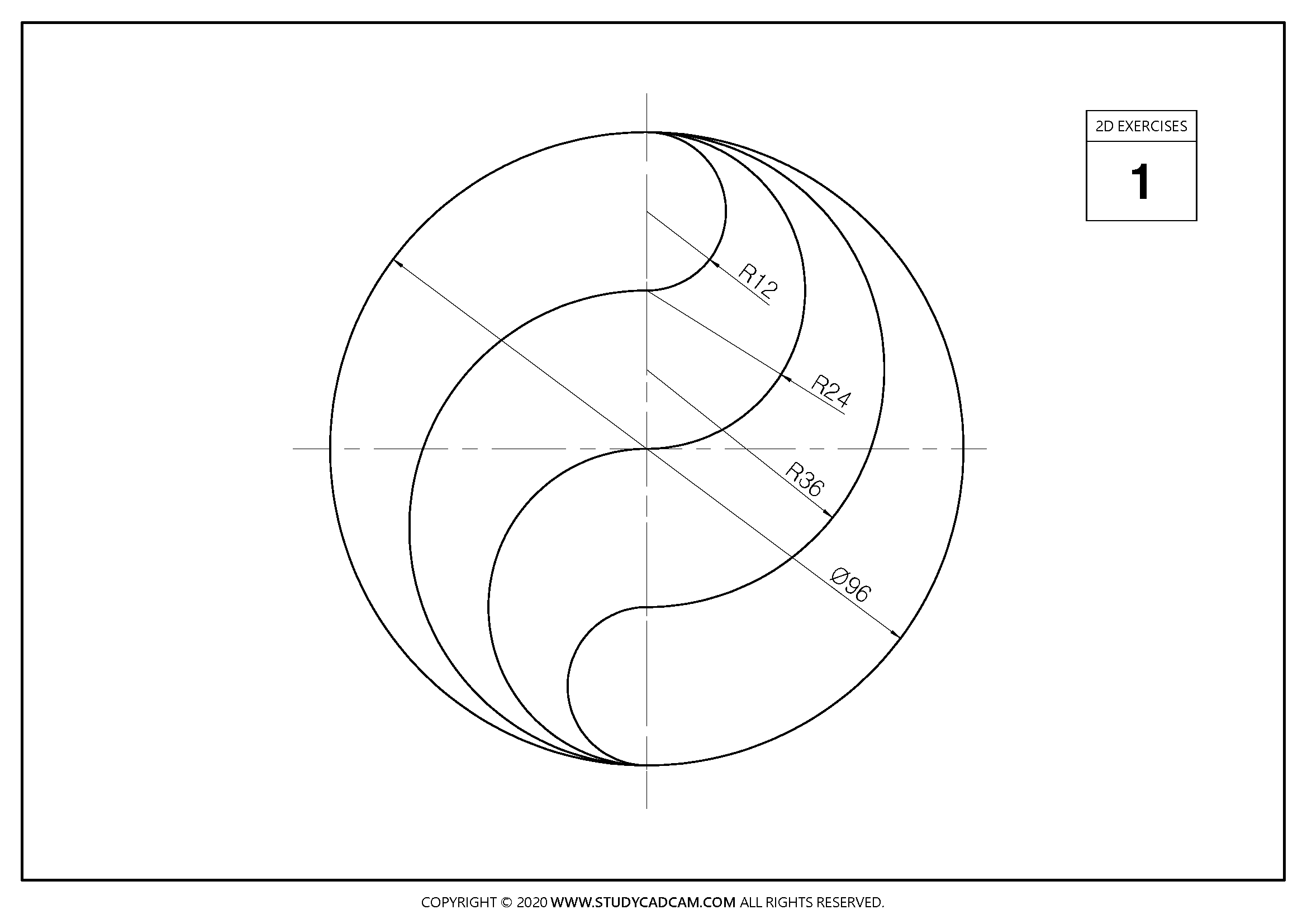 STUDYCADCAM 2D CAD EXERCISES 666 (PDF) - Payhip