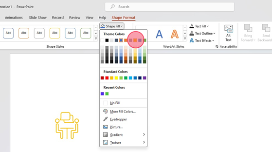 Powerpoint Icon Color Change the colour of PowerPoint Icons