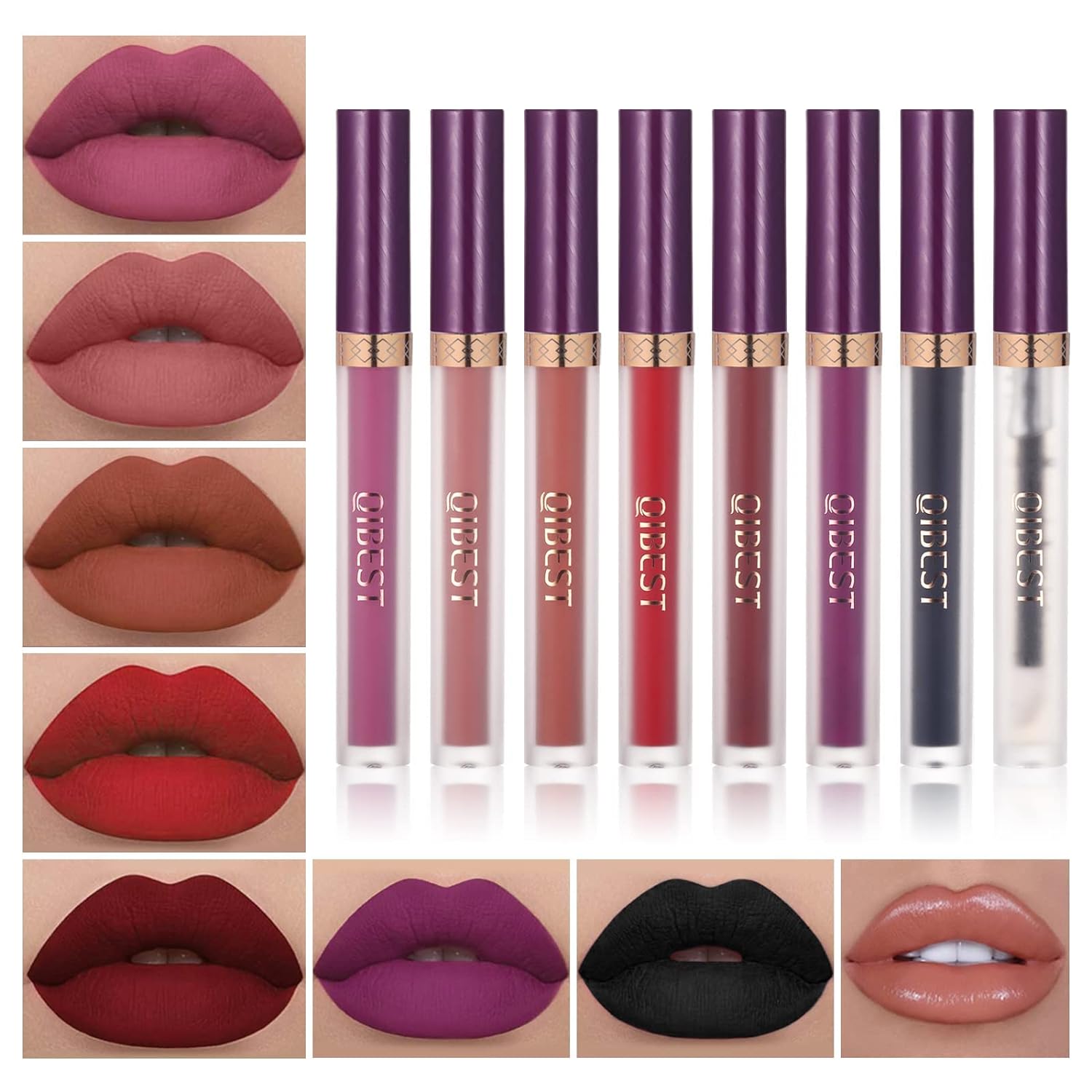 Wholesale Waterproof Nude Lip gloss Pigment Glossy liquid Lipstick