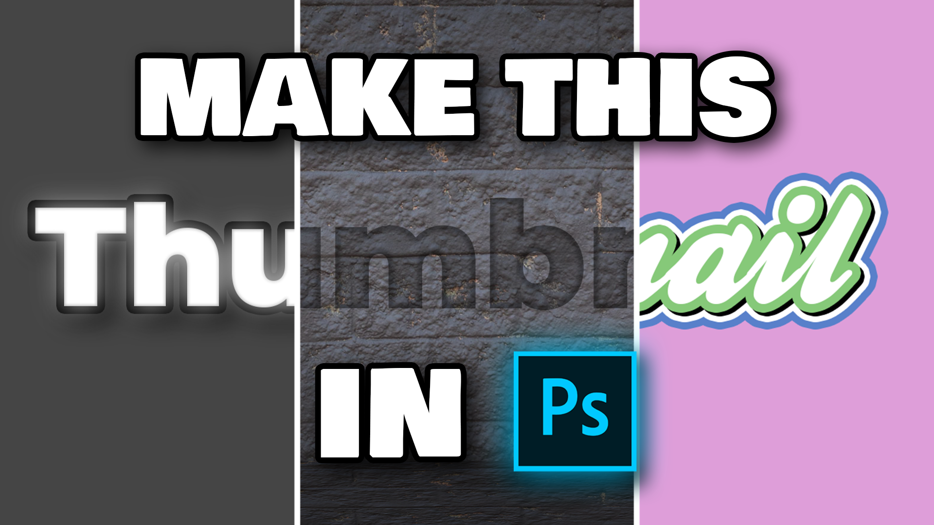 3 of the Best Thumbnail Text - PSD Template - Payhip