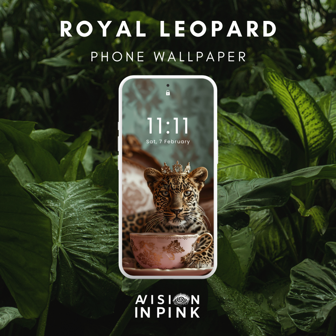 Royal Leopard Phone Wallpaper - Payhip