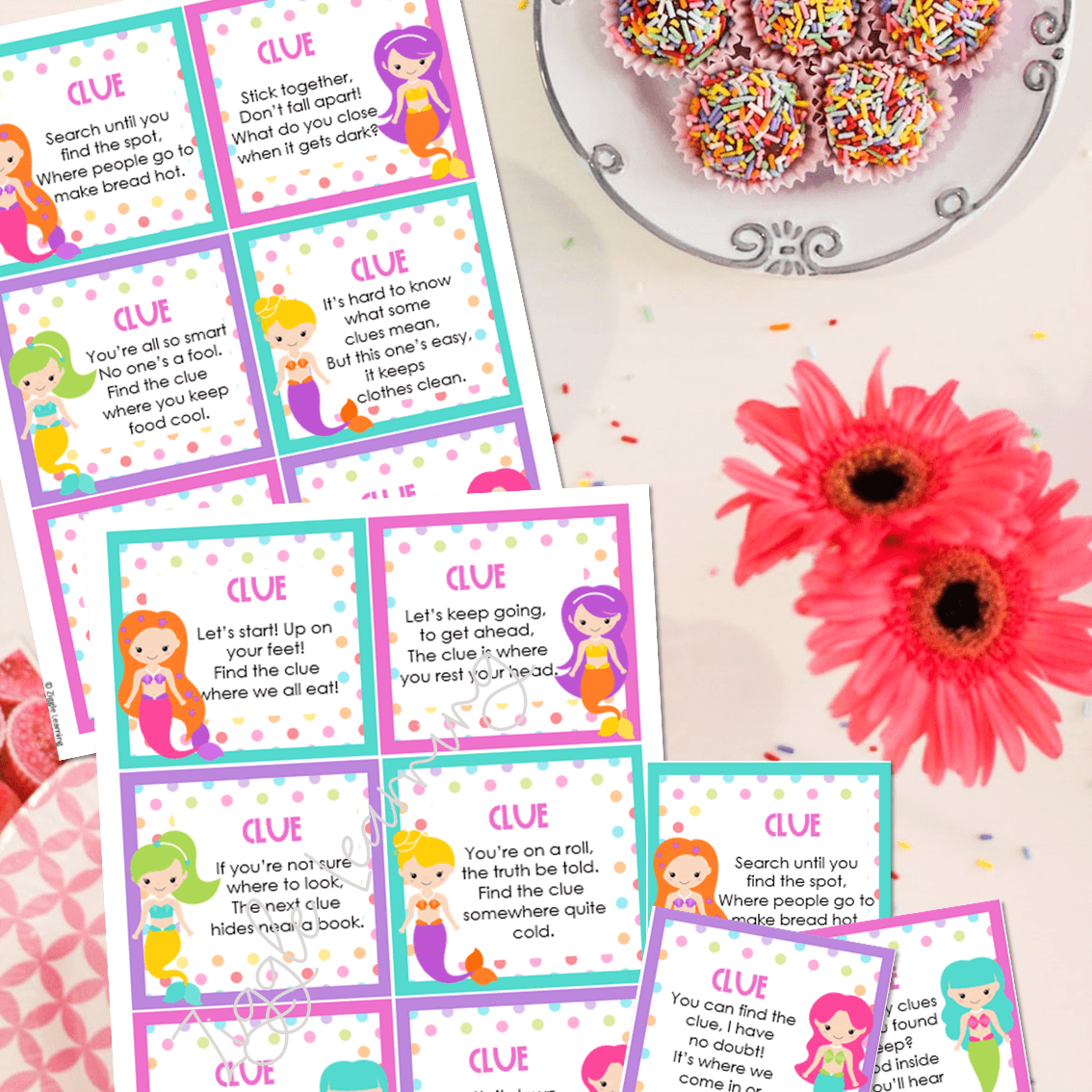 Mermaid Party Treasure Hunt Clues mermaid-party-treasure-hunt-clues