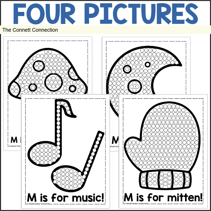 Alphabet dot painting worksheets