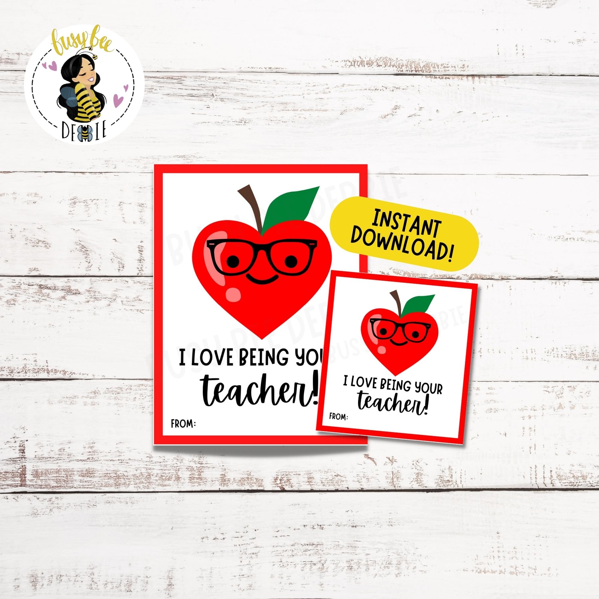 Printable Valentine Tags or Cards for Students | Teacher Valentine ...