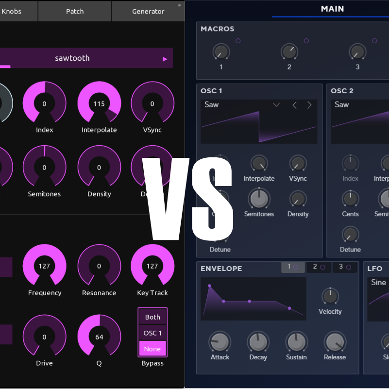 Novation Circuit Patch Editor NC Editor versus Components