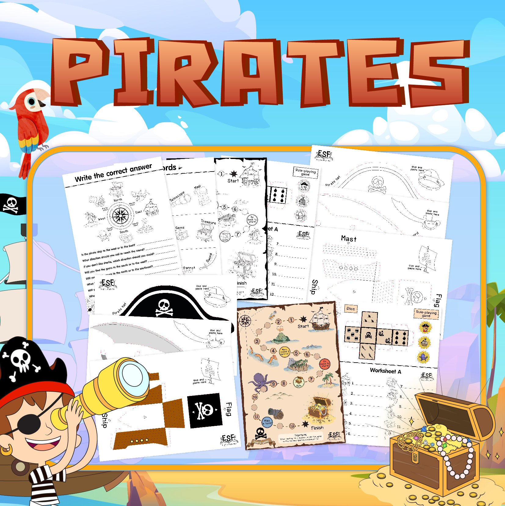 Vocabulary - Pirate Theme - Payhip