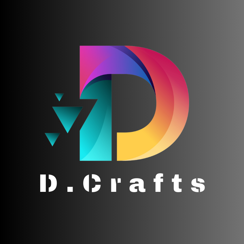 multicolored image of the letter D on a black background